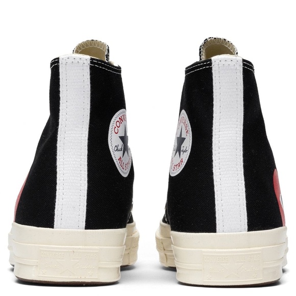 CdG PLAY x Converse Unisex Chuck Taylor All Star Peek-A-Boo High-Top Sneakers - Picture 3 of 5